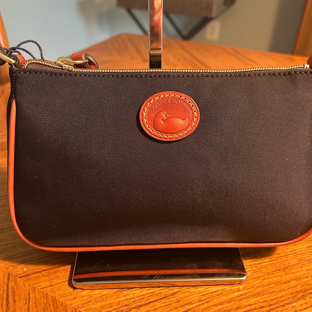 New Dooney & Bourke Black and Brown Clutch